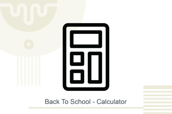 Back to School - Calculator: Vector Graphics for Creative and Professional Projects