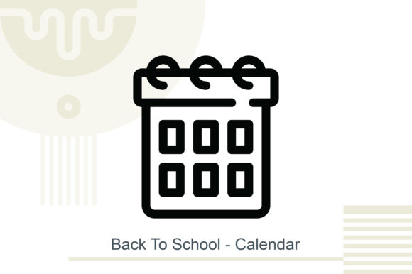 Back to School Calendar Vector Design Bundle