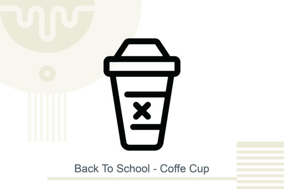 Back to School Coffee Cup Vector Set for Modern Design Projects