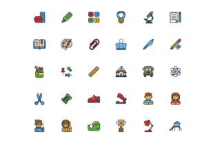 Back to School Day Filled Icon Set: A Practical Review for Designers and Developers