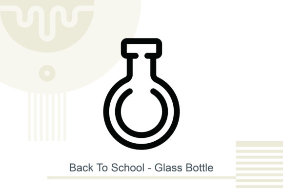 Back to School Glass Bottle Vector Design: A Versatile Asset