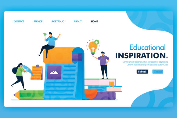 Back to School Landing Pages: Inspiration in Learning