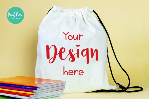 Drawstring Bag Mockup I Back to School: Your Shortcut to Professional Product Visuals