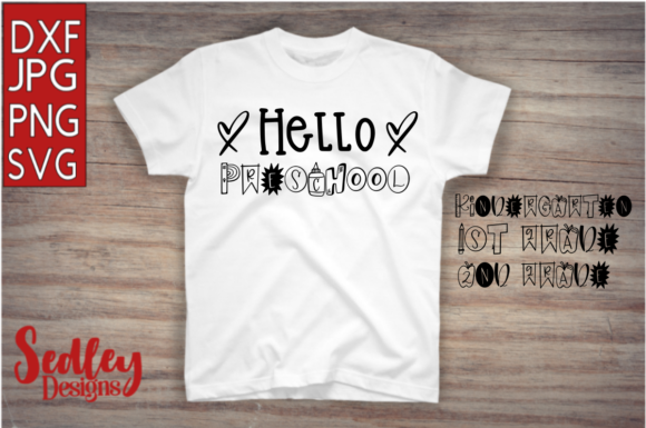 Hello Hearts Back to School PreK-2nd Designs for Cricut, Silhouette, and Cutting Machines