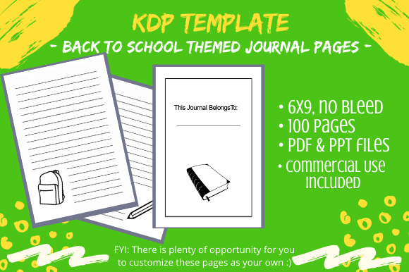 The Versatile Back to School Themed Kids Journal: A Blank Canvas for Creativity and Organization