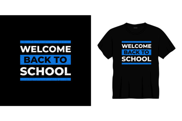 Welcome Back to School Typography T-Shirt Design